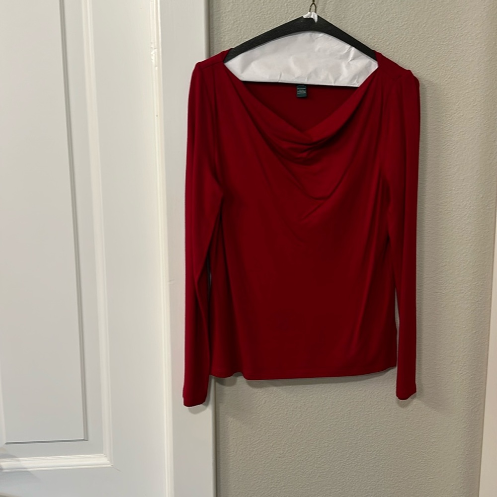 Red long sleeve t-shirt